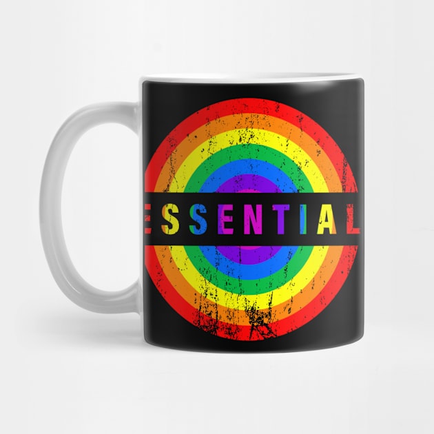 Essential Employee Rainbow Emblem by NeonSunset